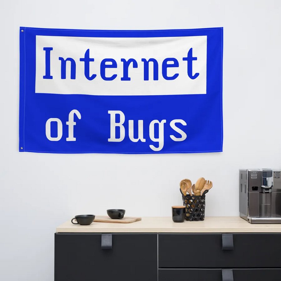 Internet Of Bugs Flag product image (6)