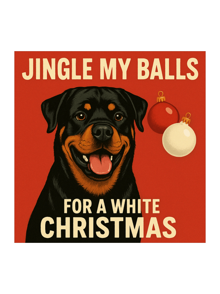 Jingle Balls Rottweiler Christmas Sticker product image (2)