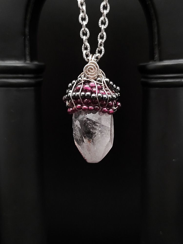 Wrapped Talisman - Hematite Prism Wrap product image (3)