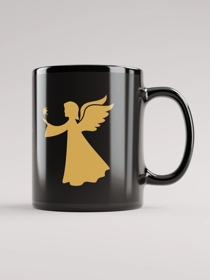 Mug Noir et Doré - Ange - Cadeau Protecteur product image (1)
