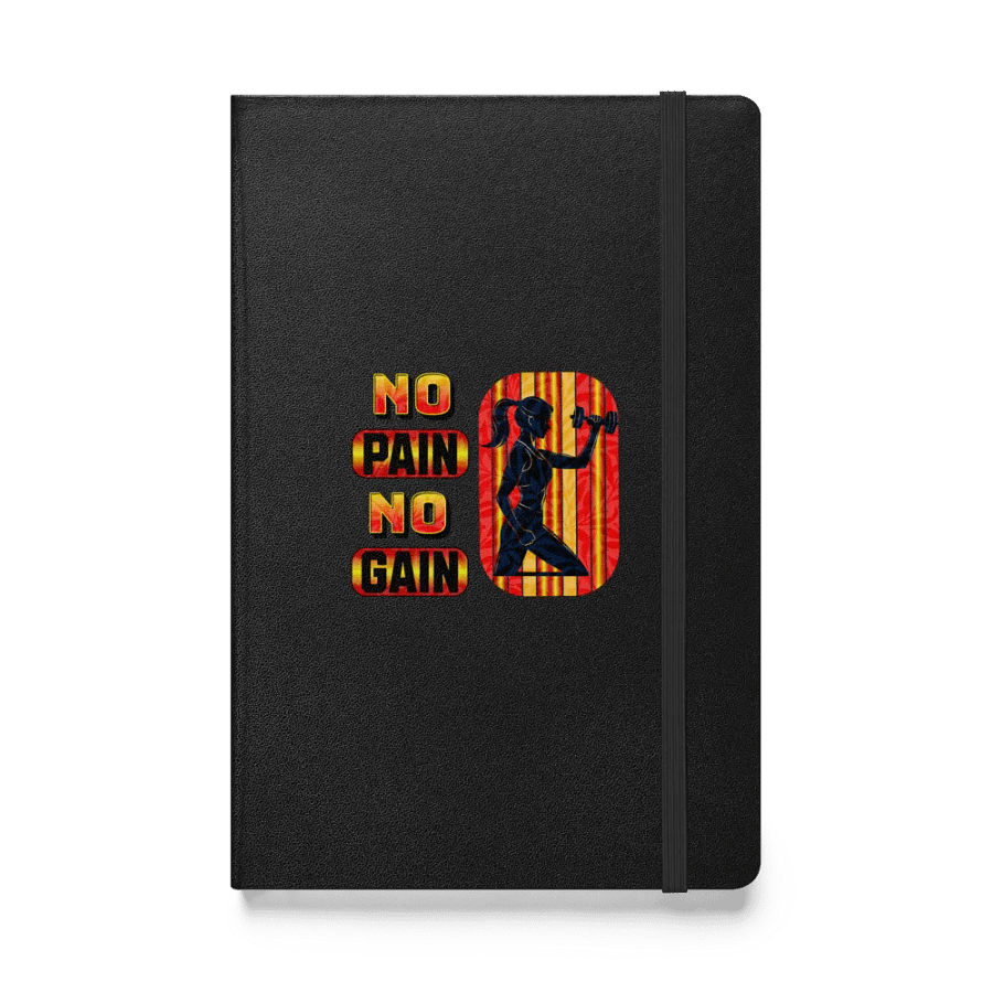 No Pain No Gain Hardcover Notebook product image (1)