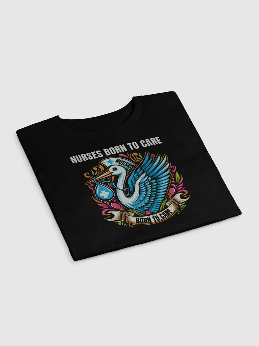 Nurse's Stork Born to Care CROP TOP product image (6)