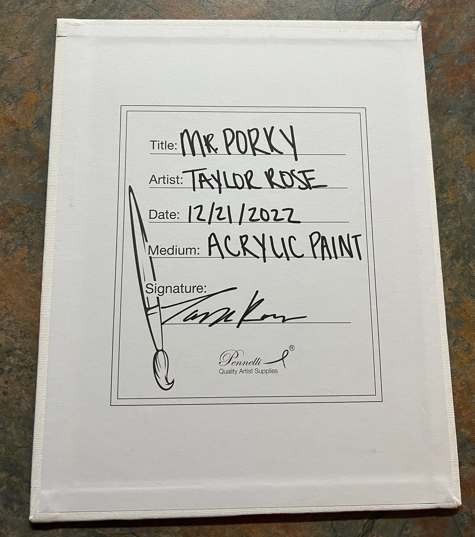Mr. Porky - Signed TaylorRose Art product image (2)