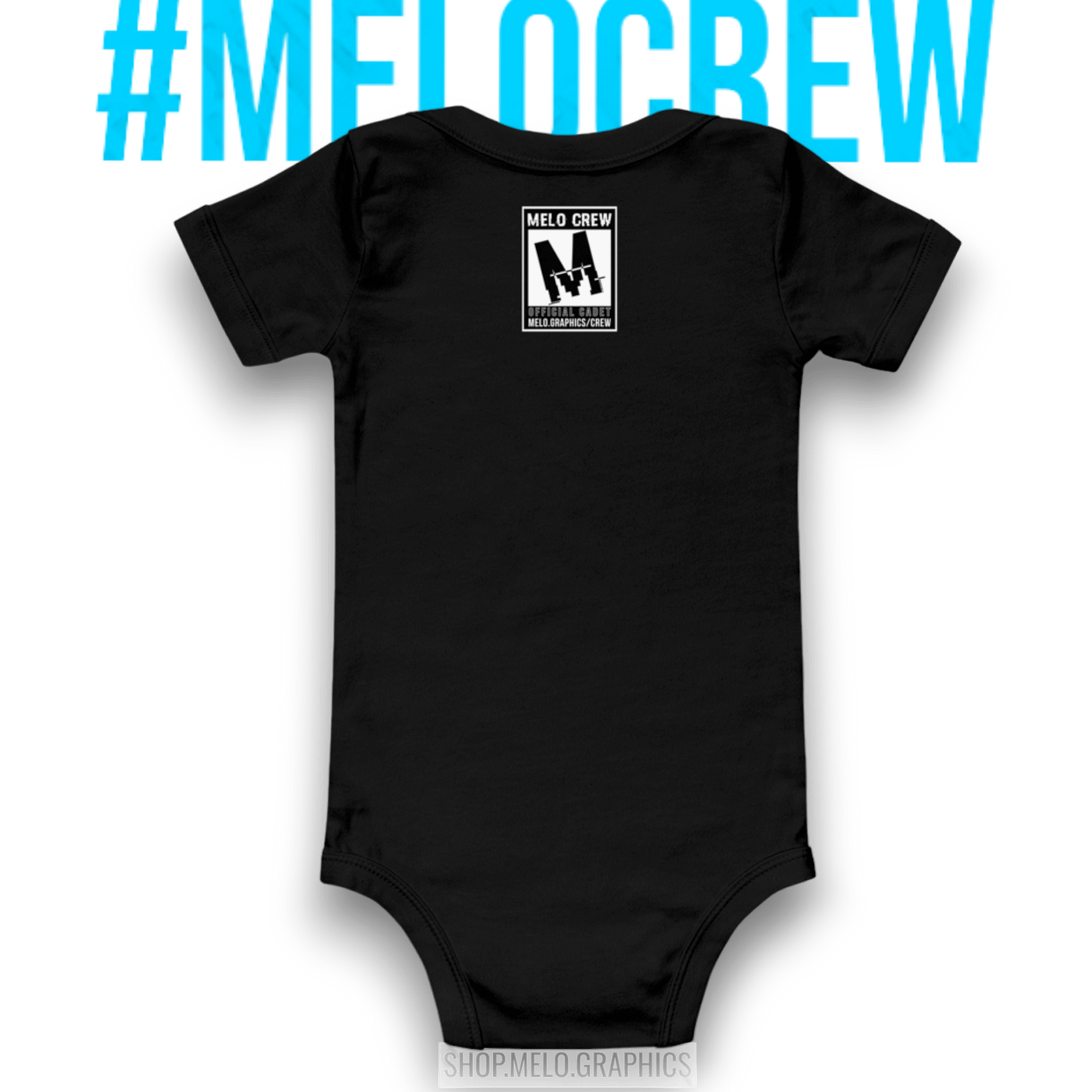 Official MELO CREW Cadet Member Badge - Classic Infant Onsie | #MadeByMELO product image (2)