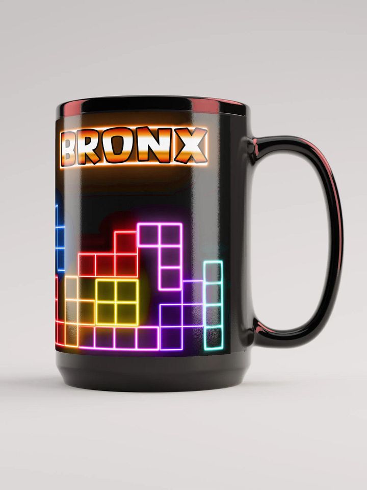 Bronx Neon Retro 15oz Black Glossy Mug product image (1)