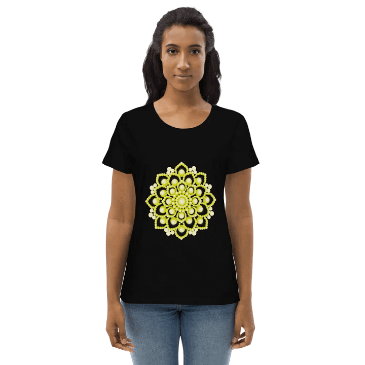 Yellow Flower Mandala Eco T-Shirt product image (1)