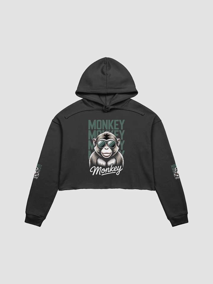 Cool Monkey Vibes Crop Hoodie product image (1)
