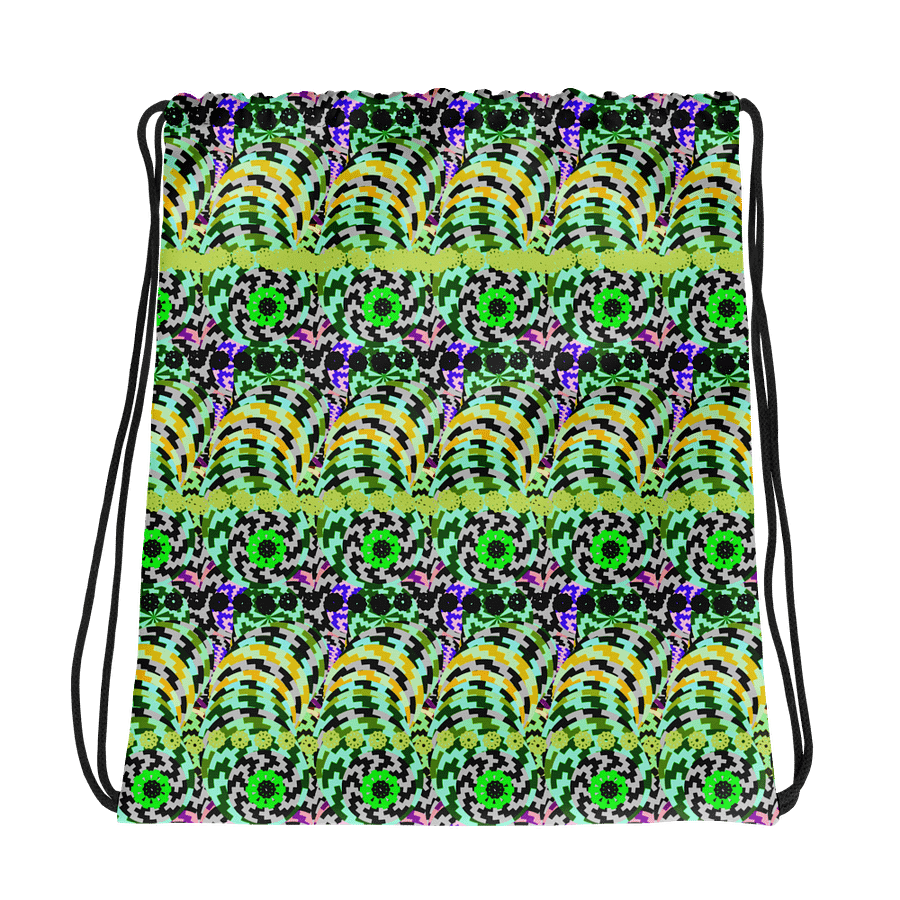 Spiral Symphony All-Over Drawstring Bag product image (3)