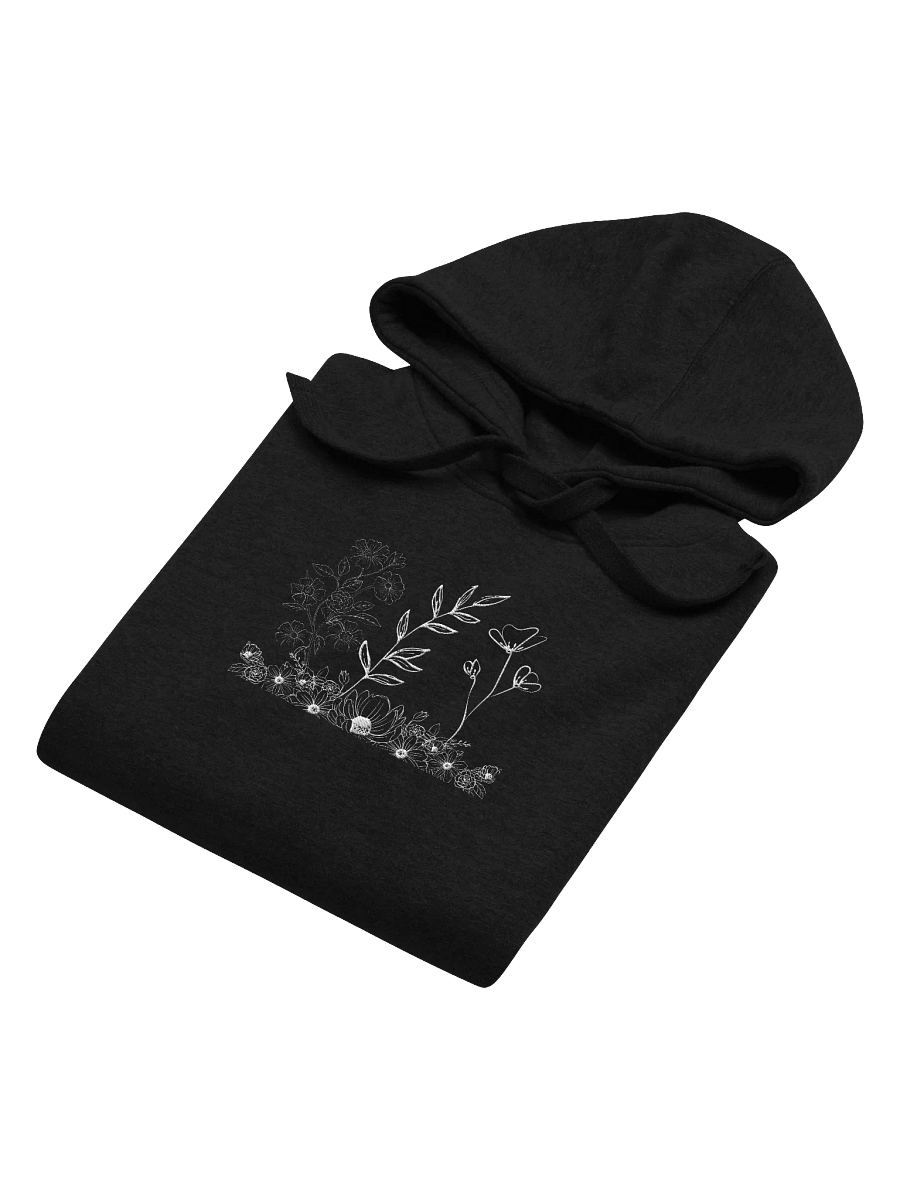 Outlined Flower Embroidered Unisex Hoodie product image (32)