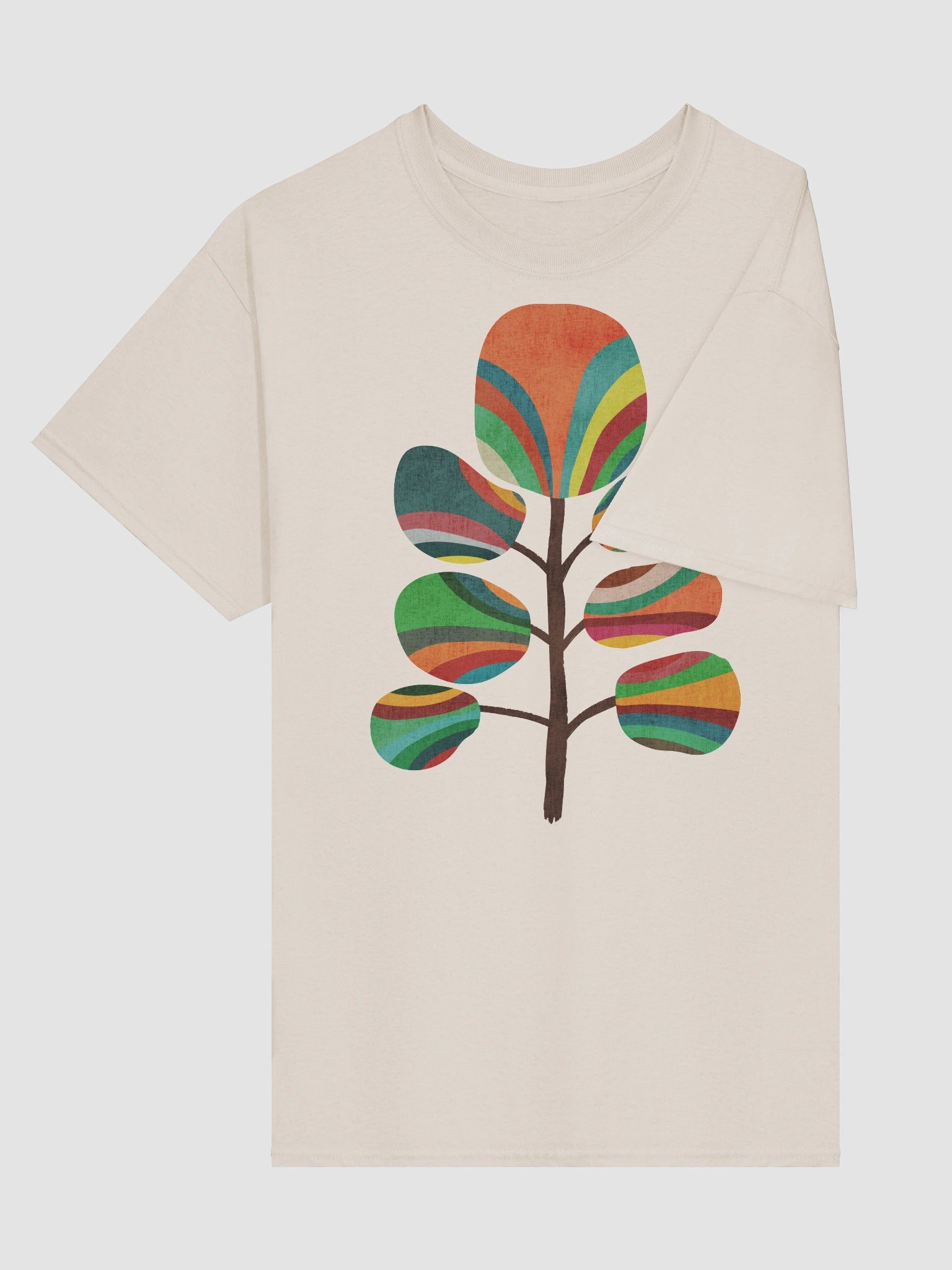 The rainbow tree graphic t-shirt product image (63)