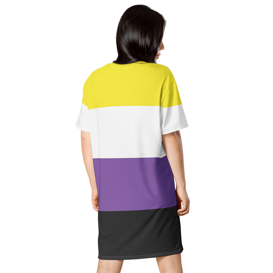 Non-binary Pride Flag T-shirt Dress product image (2)