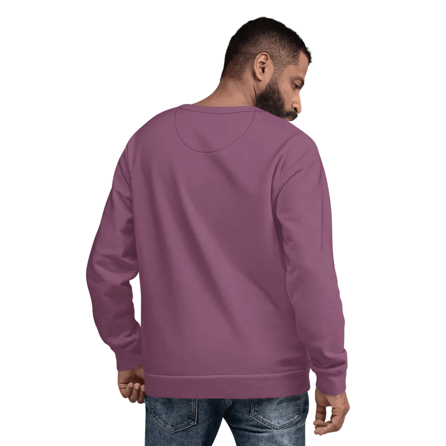 Plain Dark Lilac Purple Soft Summer Unisex Recycled Polyester Heavyweight Premium Sweatshirt by Treasure Pie product image (10)