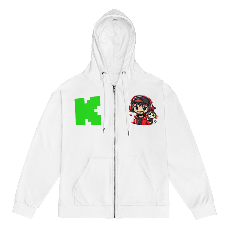 RobbinHudz Zip Hoodie White product image (1)