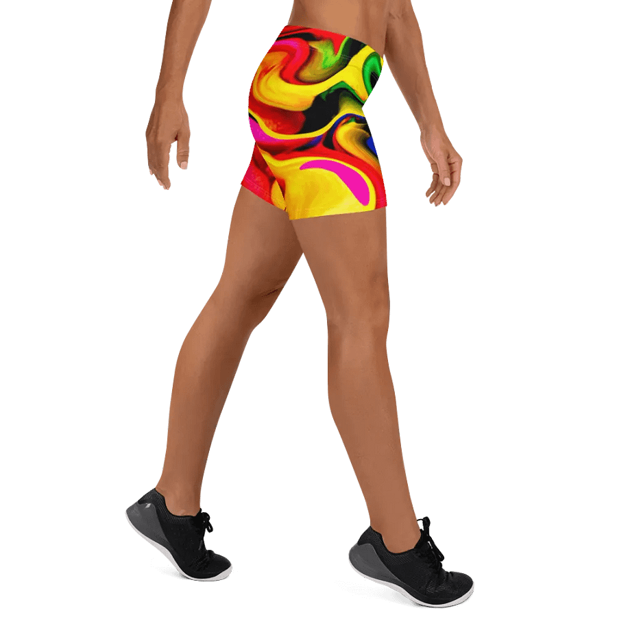 Vibrant Rainbow Patterned Shorts | Bold & Colorful Shorts for Everyday Use product image (9)