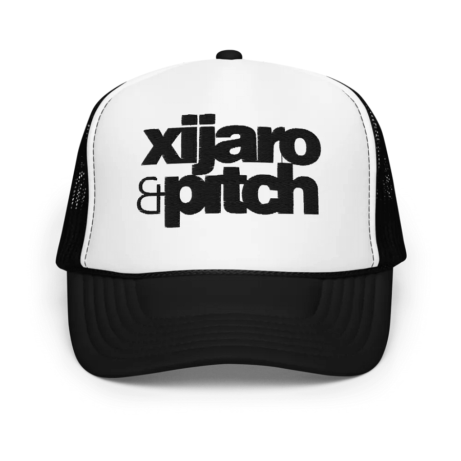 XiJaro & Pitch Foam Trucker Hat (black logo) product image (1)