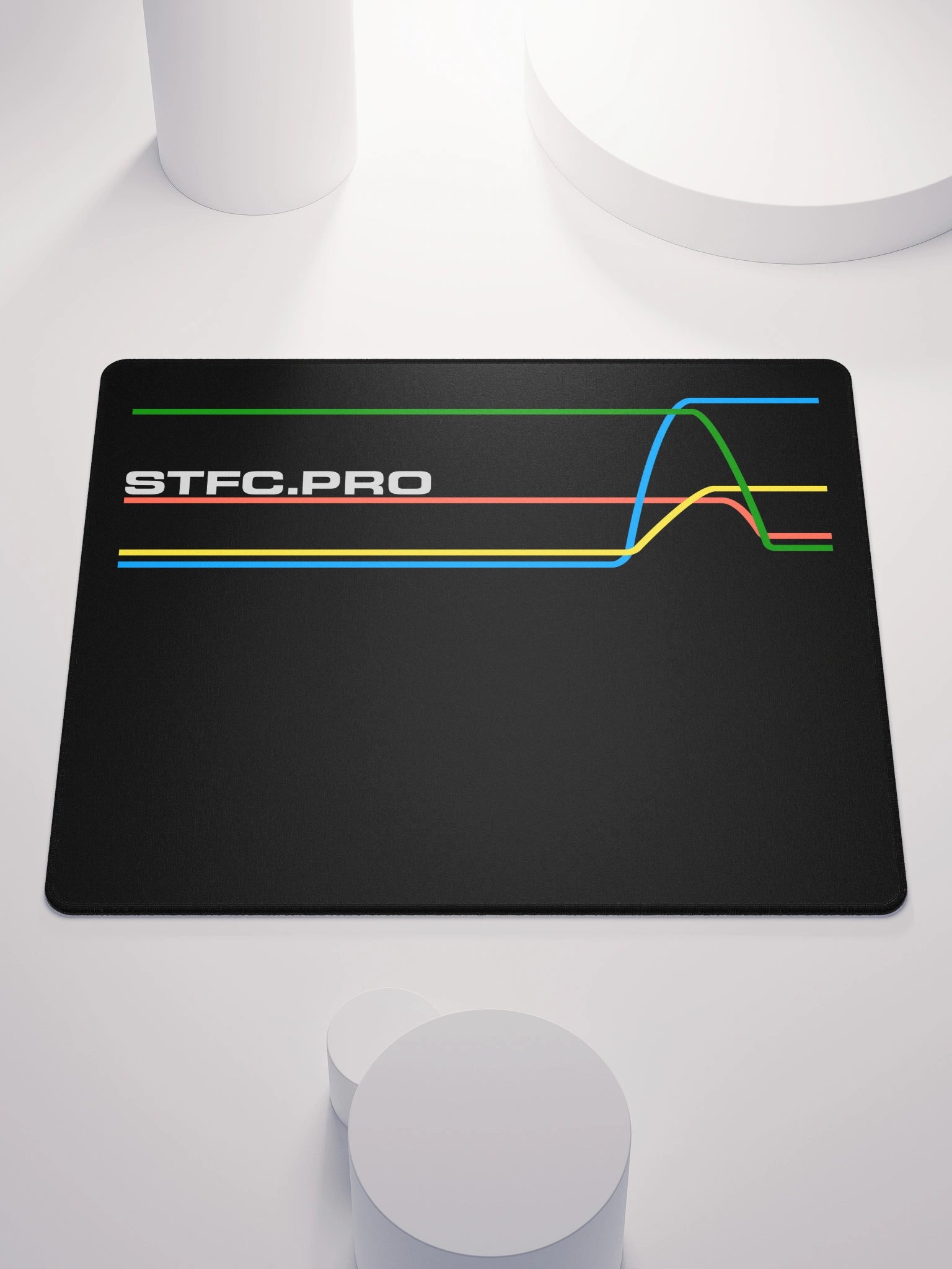 80s Inspired STFC.PRO graph lines Mousepad product image (1)