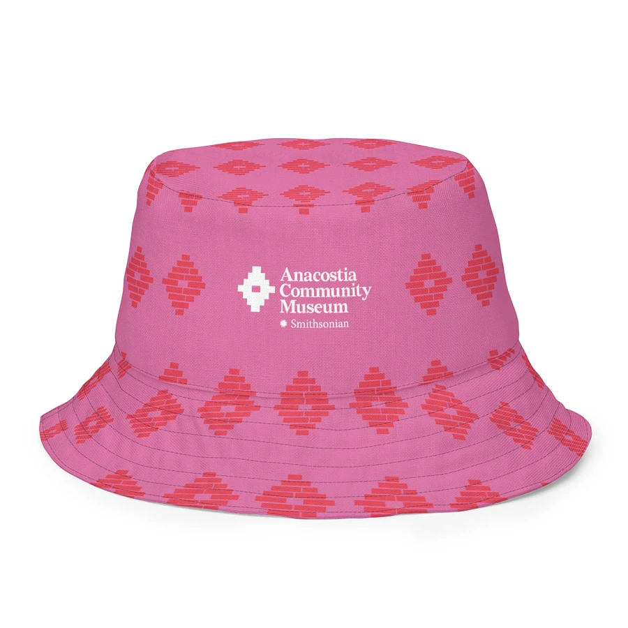Anacostia Community Museum Reversible Bucket Hat (Red/Pink) Image 4