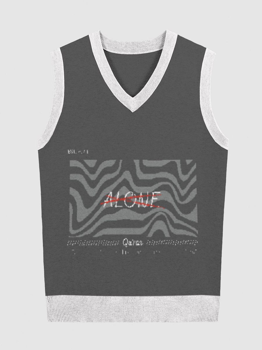 Call upon Me, I will respond to you. – 4060 | Unisex Knitted V-Neck Vest product image (4)