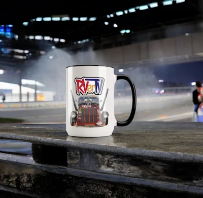 RV'erTV With Hot Rod - Ceramic Coffee Mug product image (1)