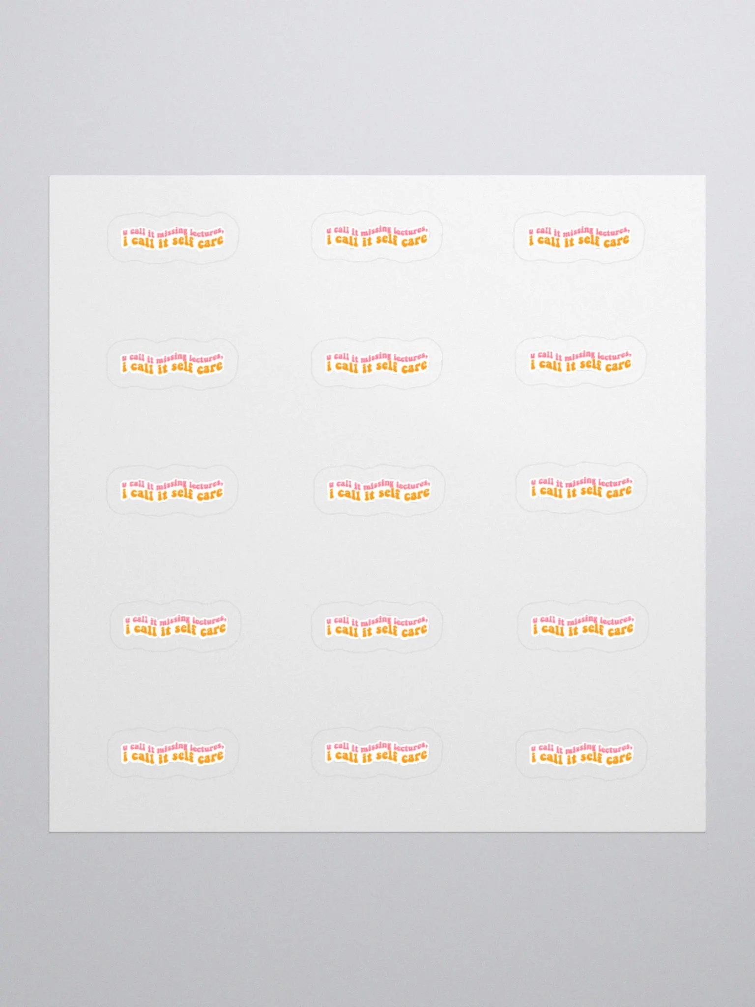 Self Care Sticker (SMALL Sheet) product image (1)