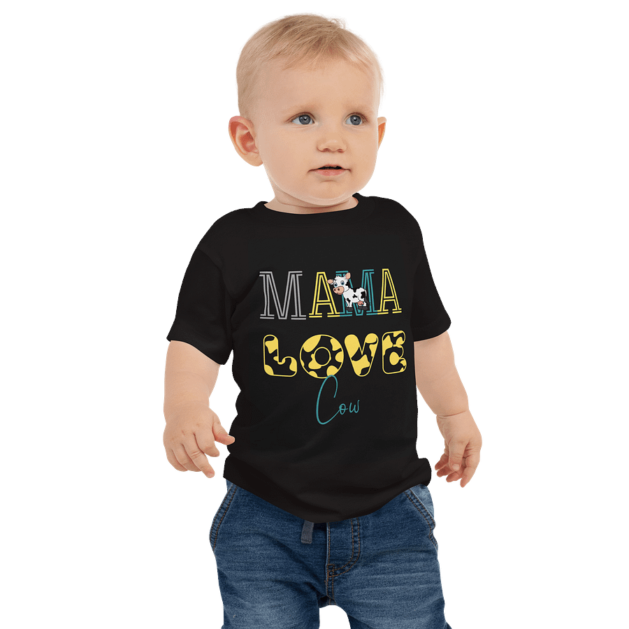 MAMA LOVE Cow Cartoon Baby Tee product image (1)