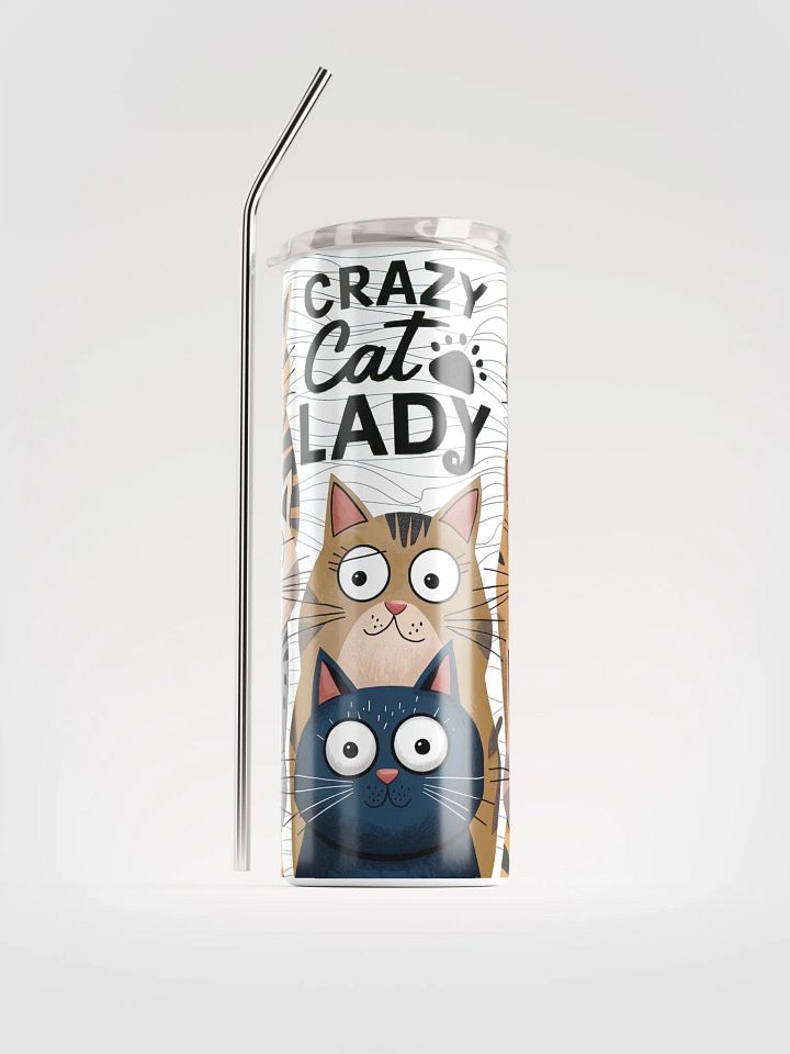 Crazy Cat Lady Stainless Steel Tumbler product image (1)
