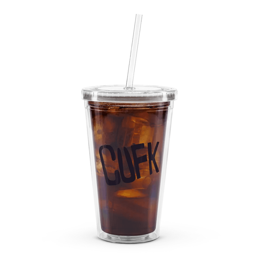 CUFK Double Wall Clear Plastic Tumbler (16oz.) product image (11)