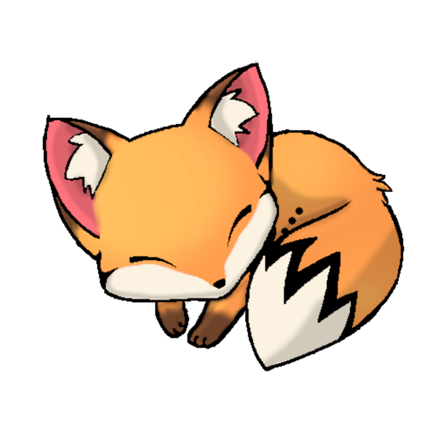 Sleepy Fox Sticker product image (1)
