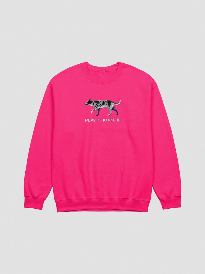Play It Kool-ie Sweatshirt (Embroidered) of an Australian Koolie(Blue Merle) product image (13)