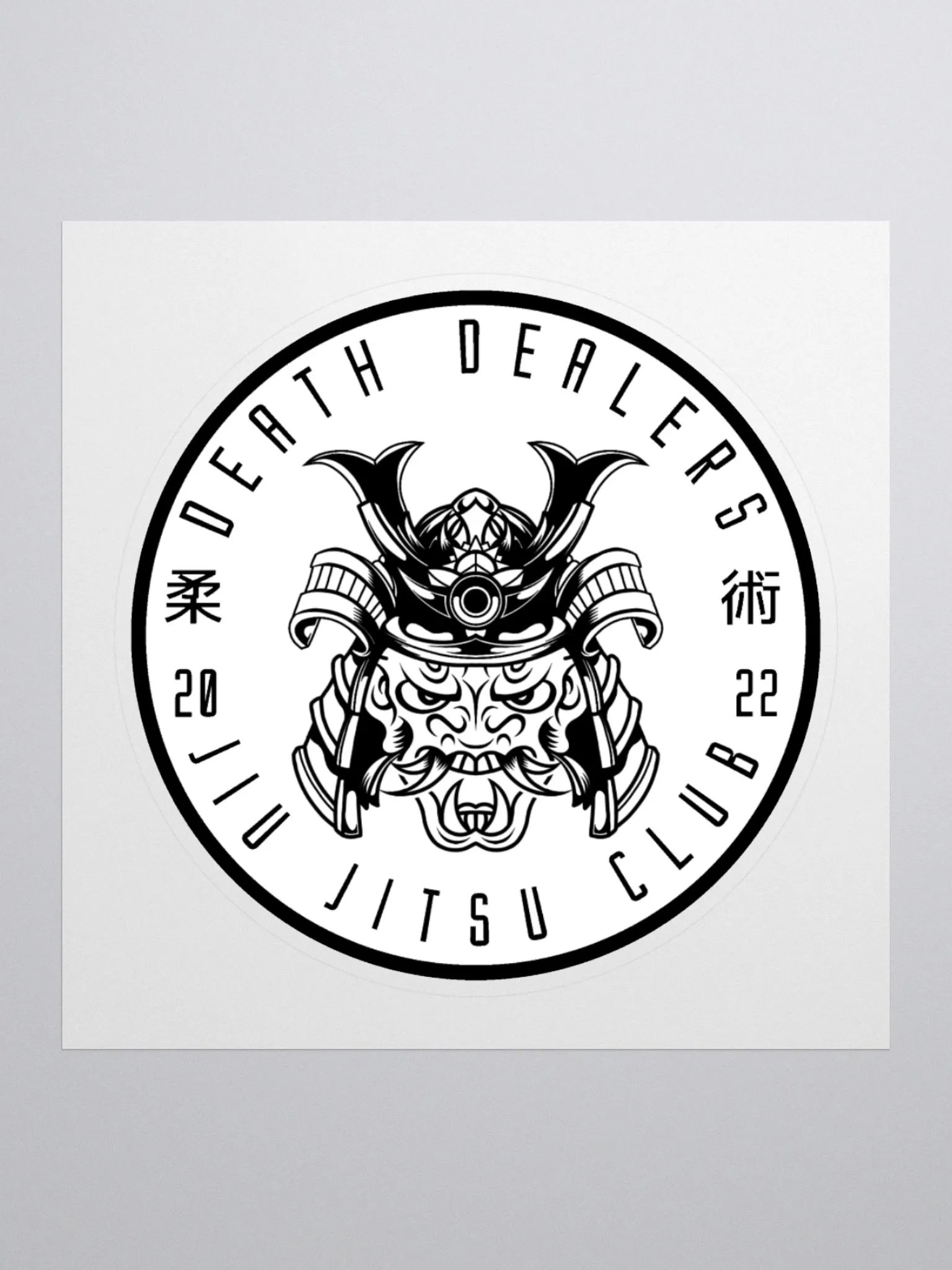 Death Dealers - Round Logo (White And Black) Sticker product image (3)