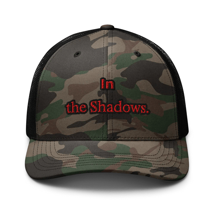 In the Shadows Camo Trucker Hat product image (1)