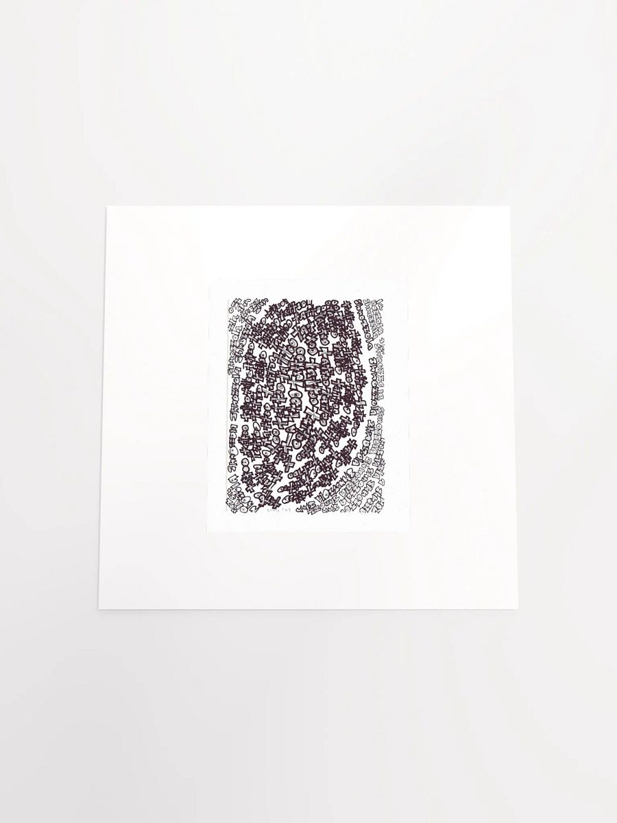 shnozolla tattoo panel card print product image (5)