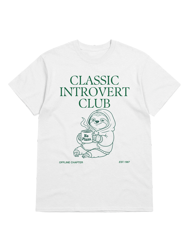 Classic Introvert Club unisex T-Shirt product image (1)