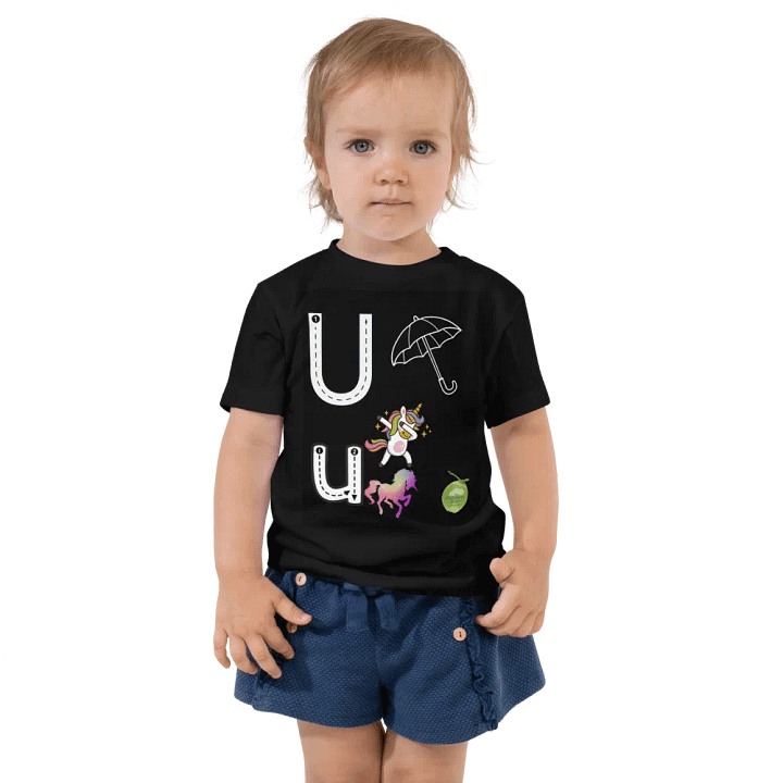 JoBeth Design Black ☔ Uu Toddler T-Shirt👚 product image (2)