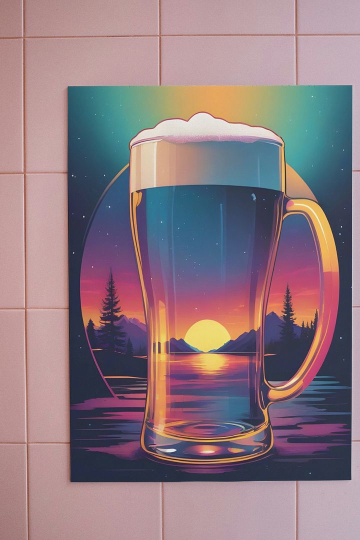 Beer Sunset Poster product image (1)