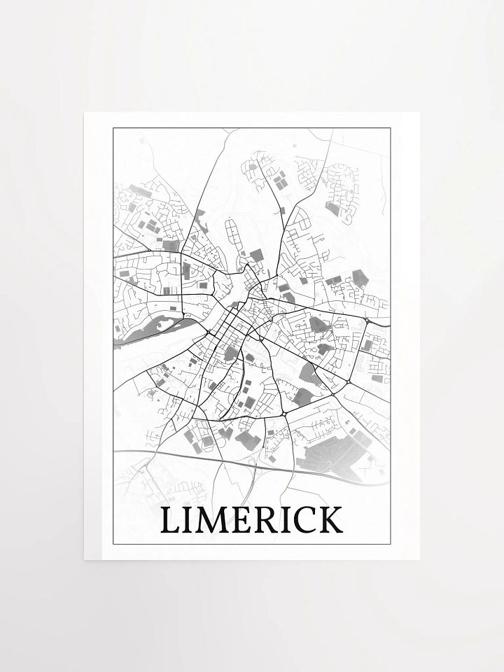 Limerick, Éire, city map print product image (1)