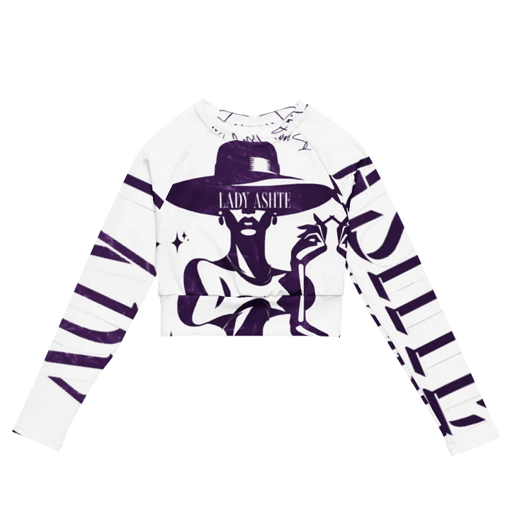 Symmetric Elegance Long Sleeve Crop Top product image (2)