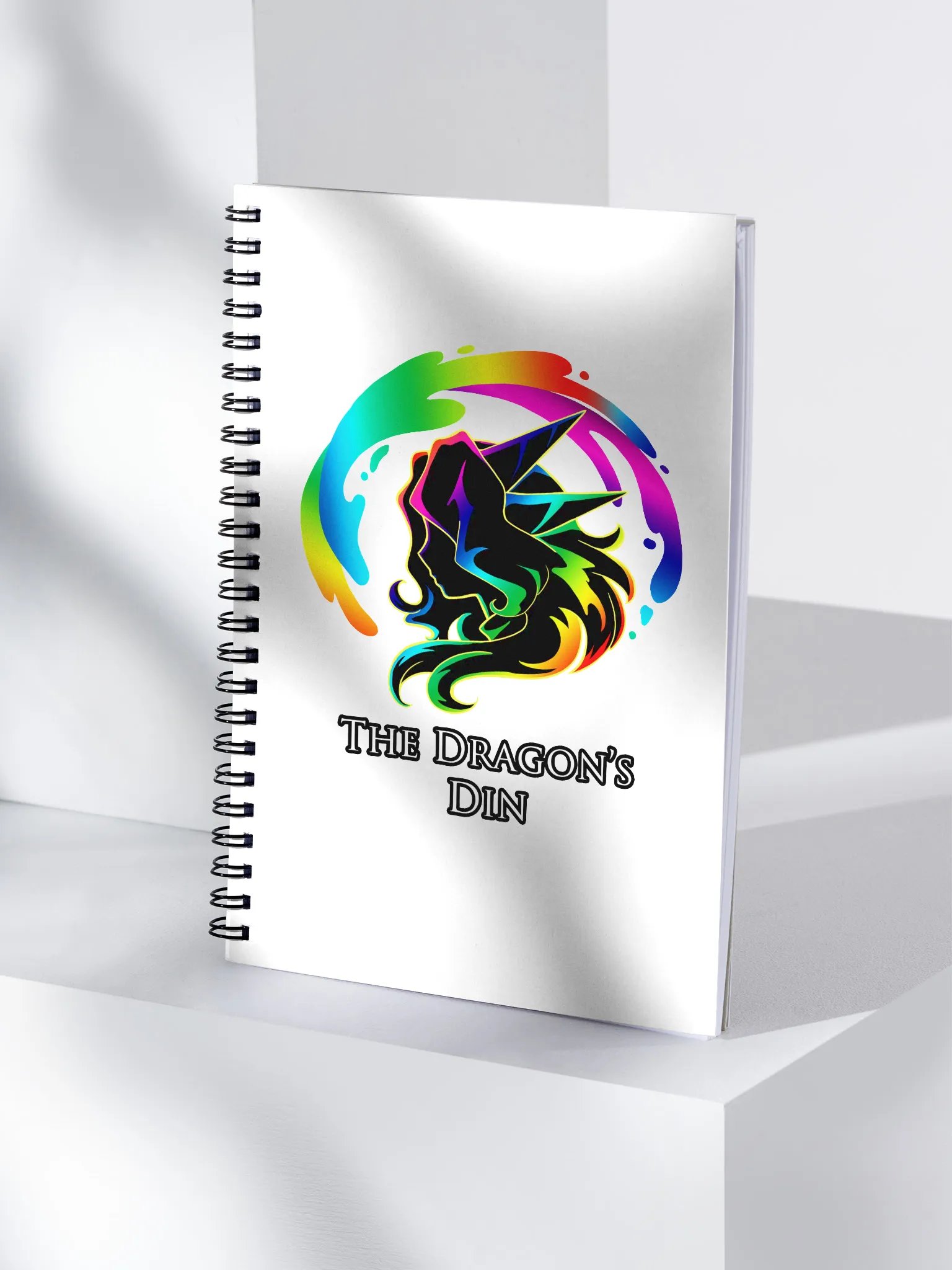 The Dragon's Din Logo Spiral Notebook product image (4)