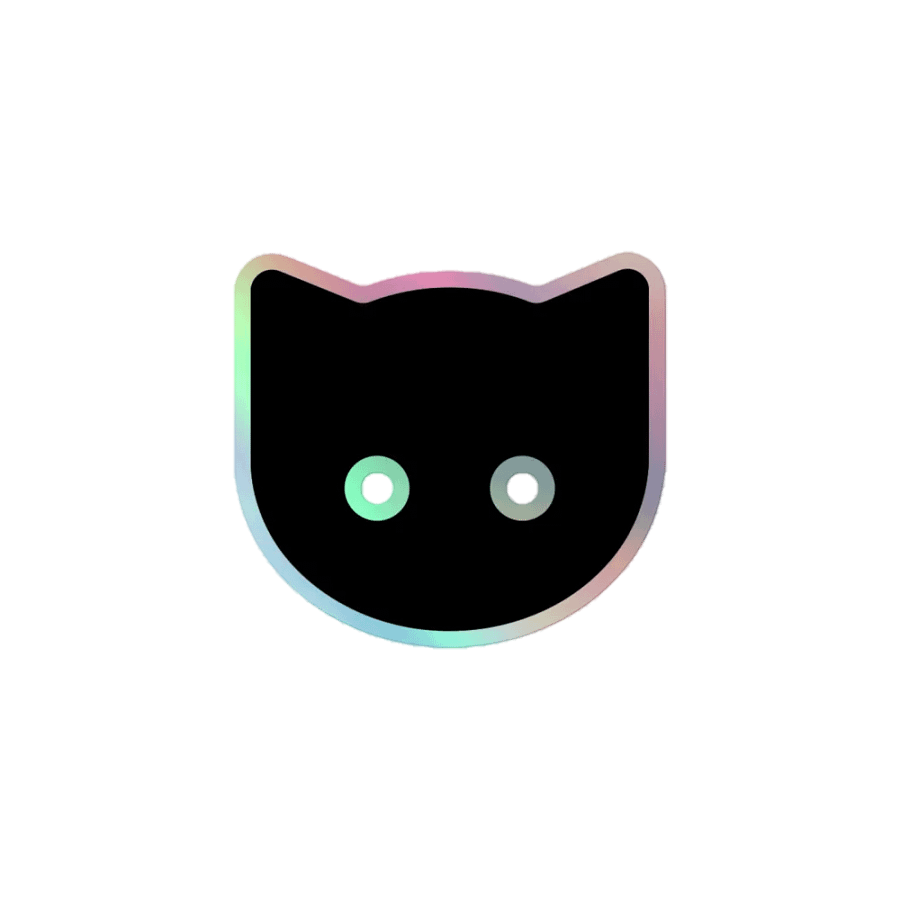 Land of Kittens Holographic Sticker product image (1)