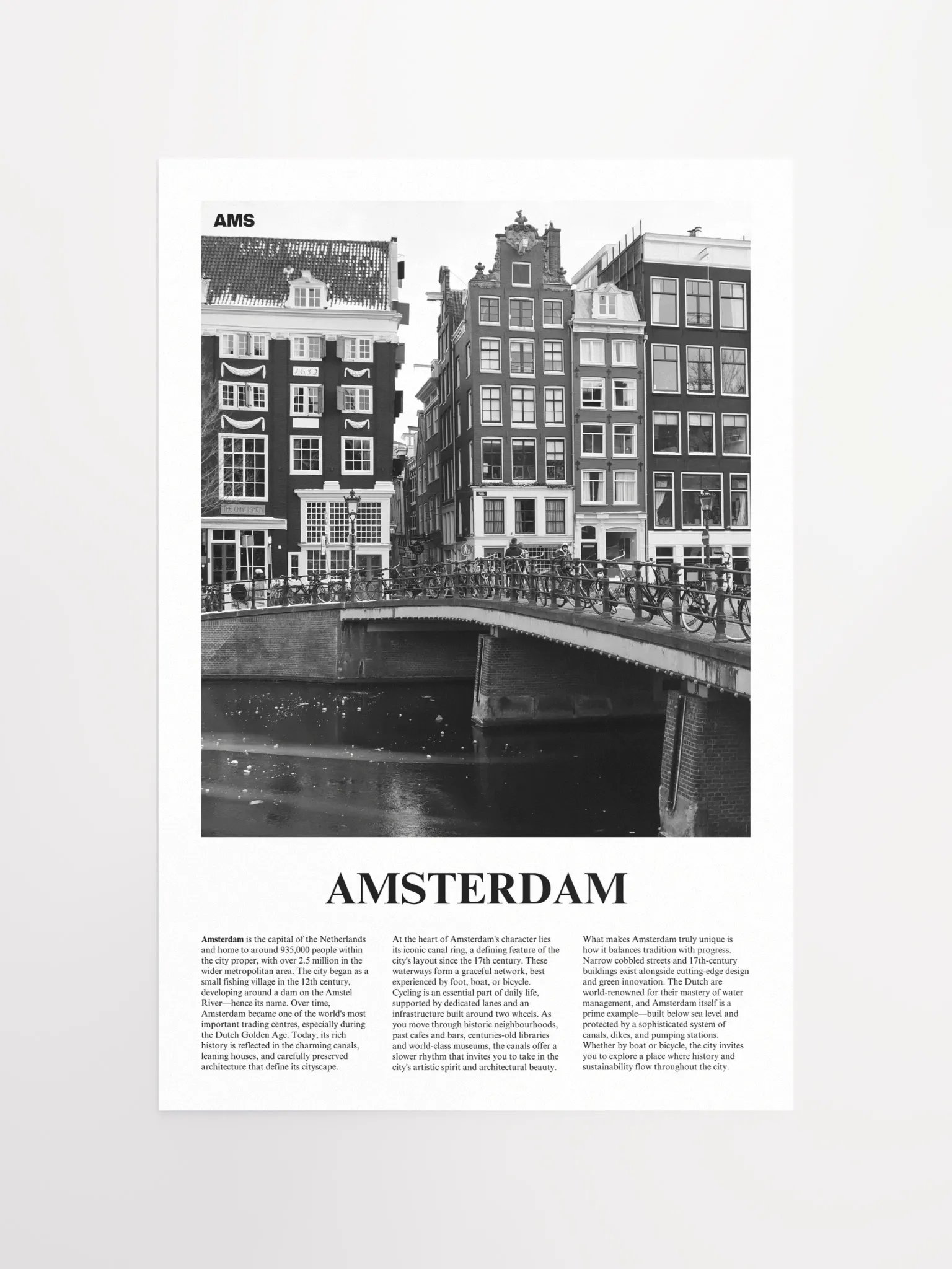 Amsterdam 03 Newspaper Poster product image (5)