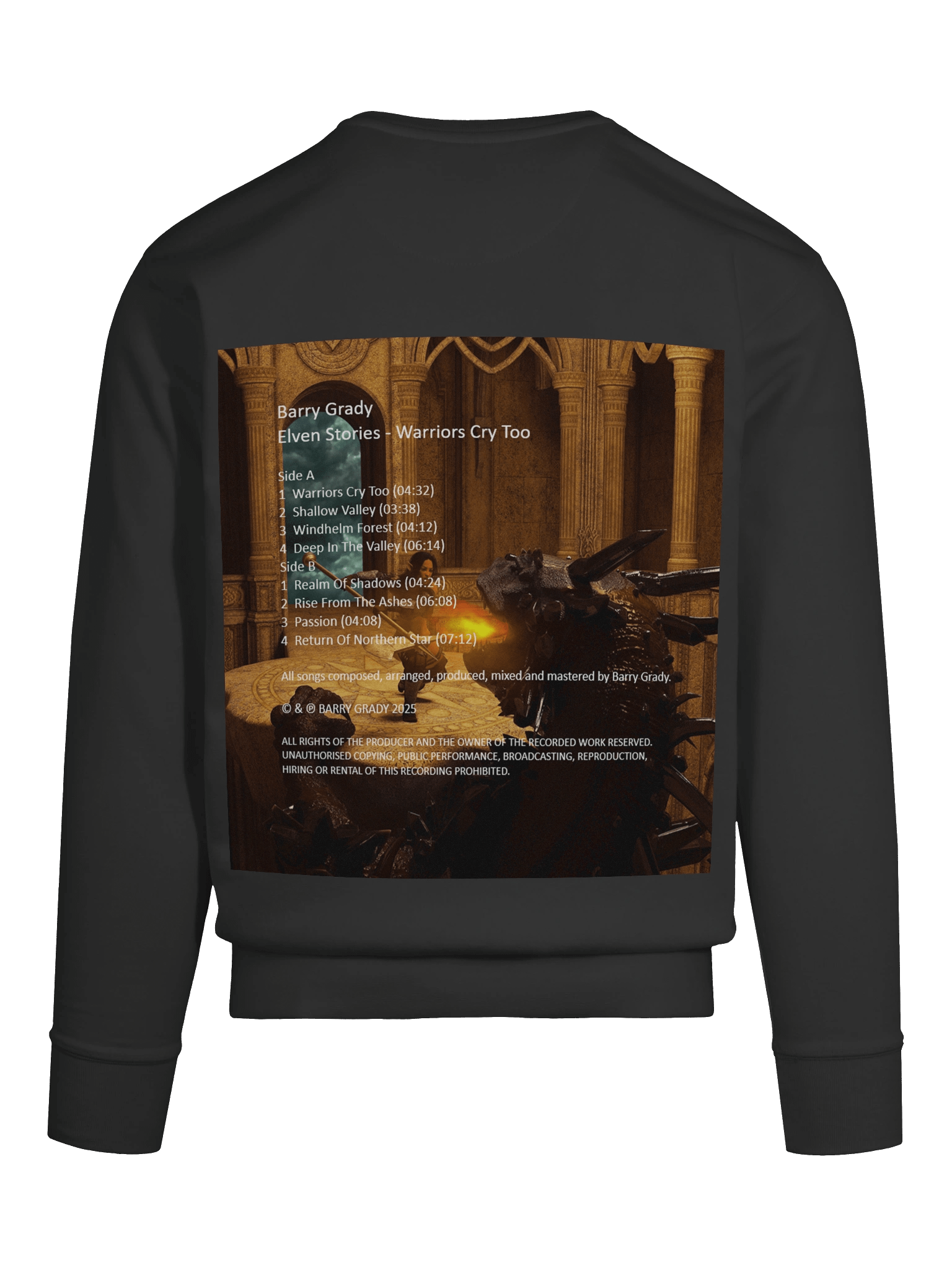 'Elven Stories - Warriors Cry Too' Premium Sweatshirt product image (116)