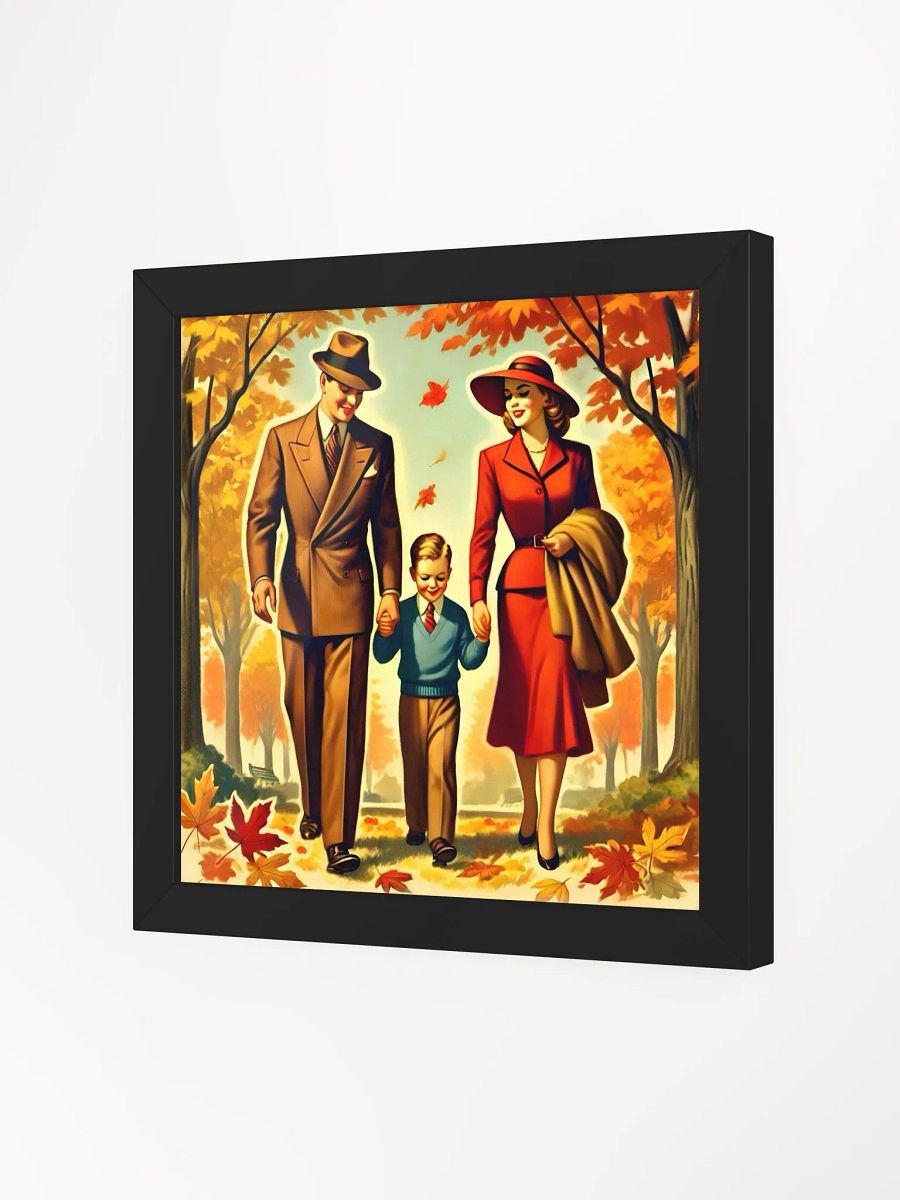 Family Walk in Autumn: Framed Artwork product image (4)