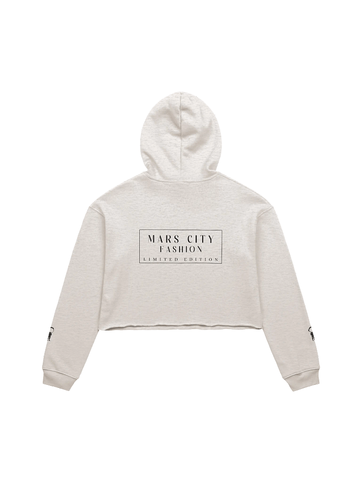 MARS CITY Black Astronaut Cropped Hoodie in 3 Light Colors product image (2)