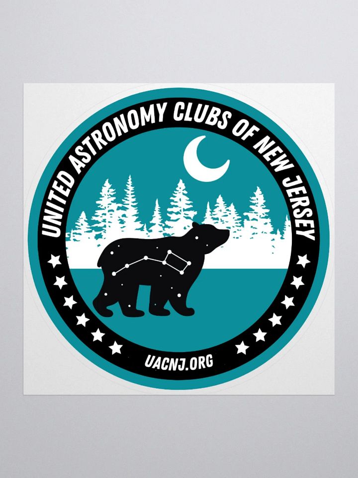 Round Sticker - Bear and Moon product image (1)