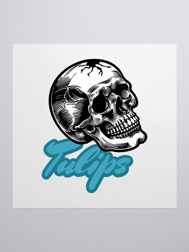 Tulips Skull Kiss Cut Stickers product image (2)