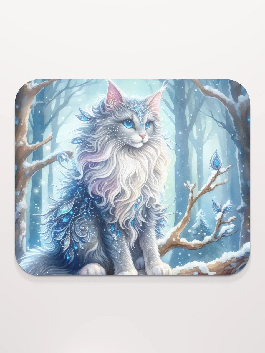 Frosty Feline Mouse Pad product image (3)