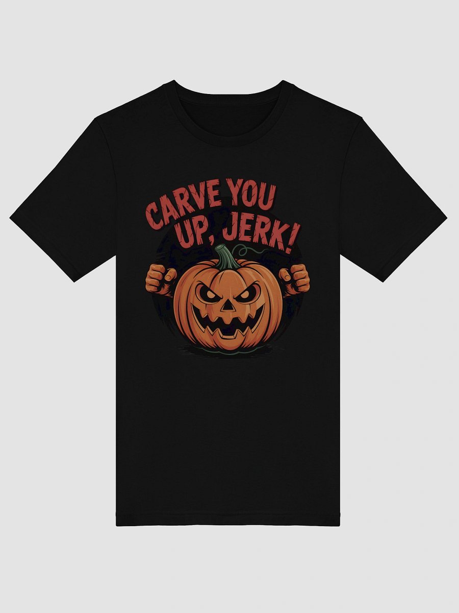 Menacing Pumpkin Carve-Up T-Shirt product image (29)