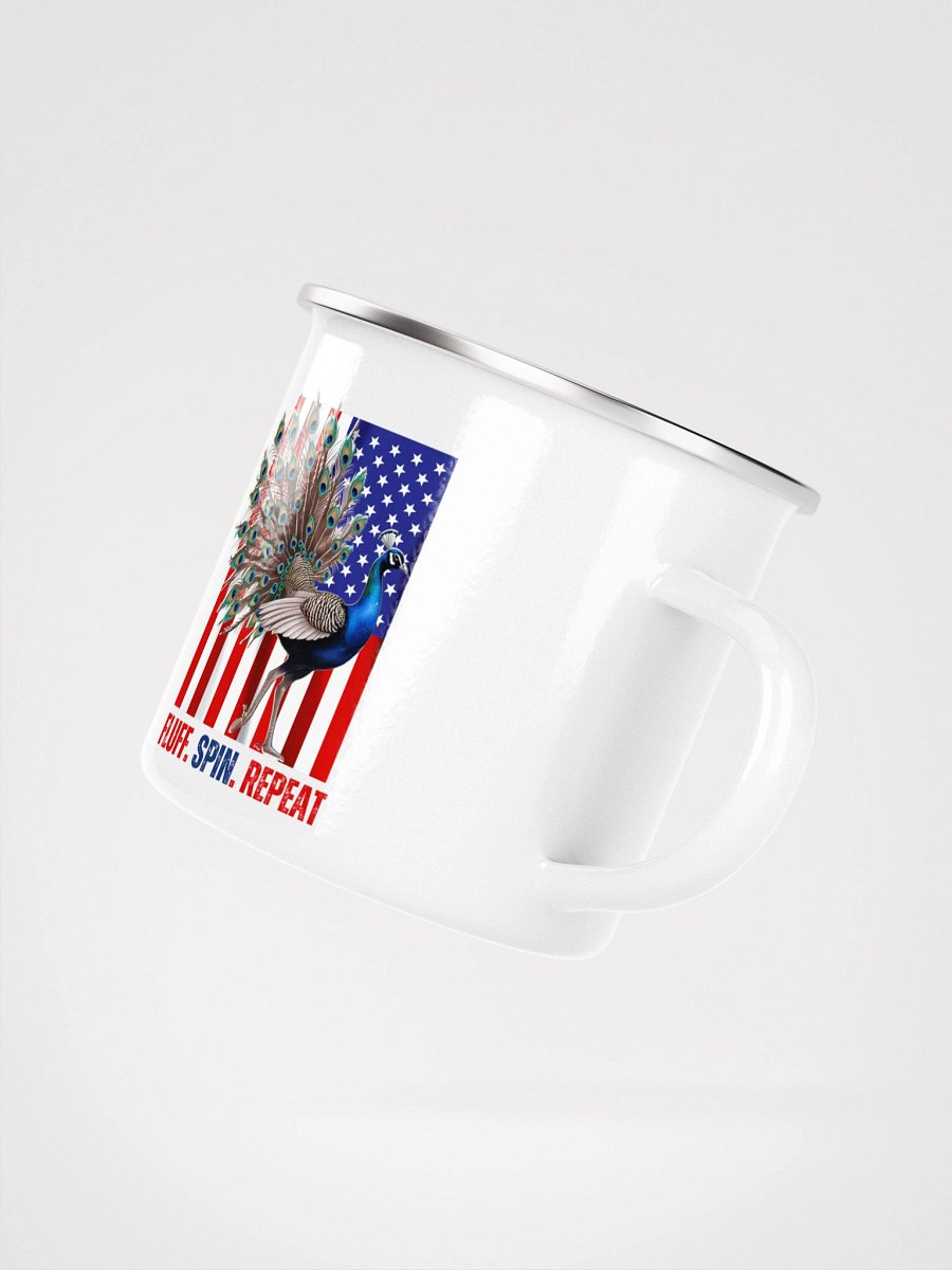 fluff. spin. repeat enamel mug product image (3)