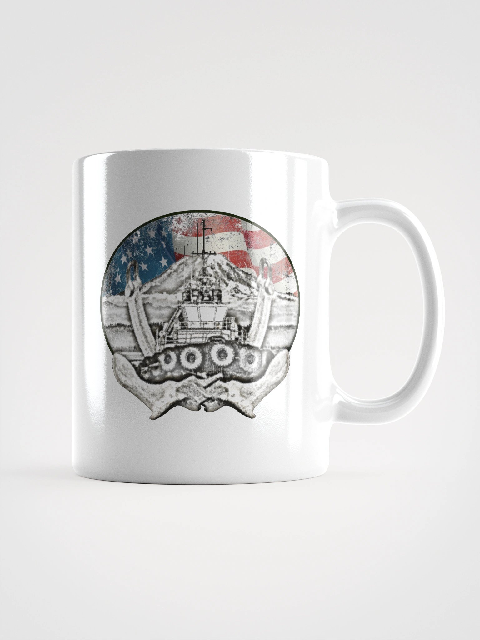 Twin anchor Flage Mount Rainier Marshall Foss - Ancher Tug Mug 11oz, 15oz, & 20oz product image (1)