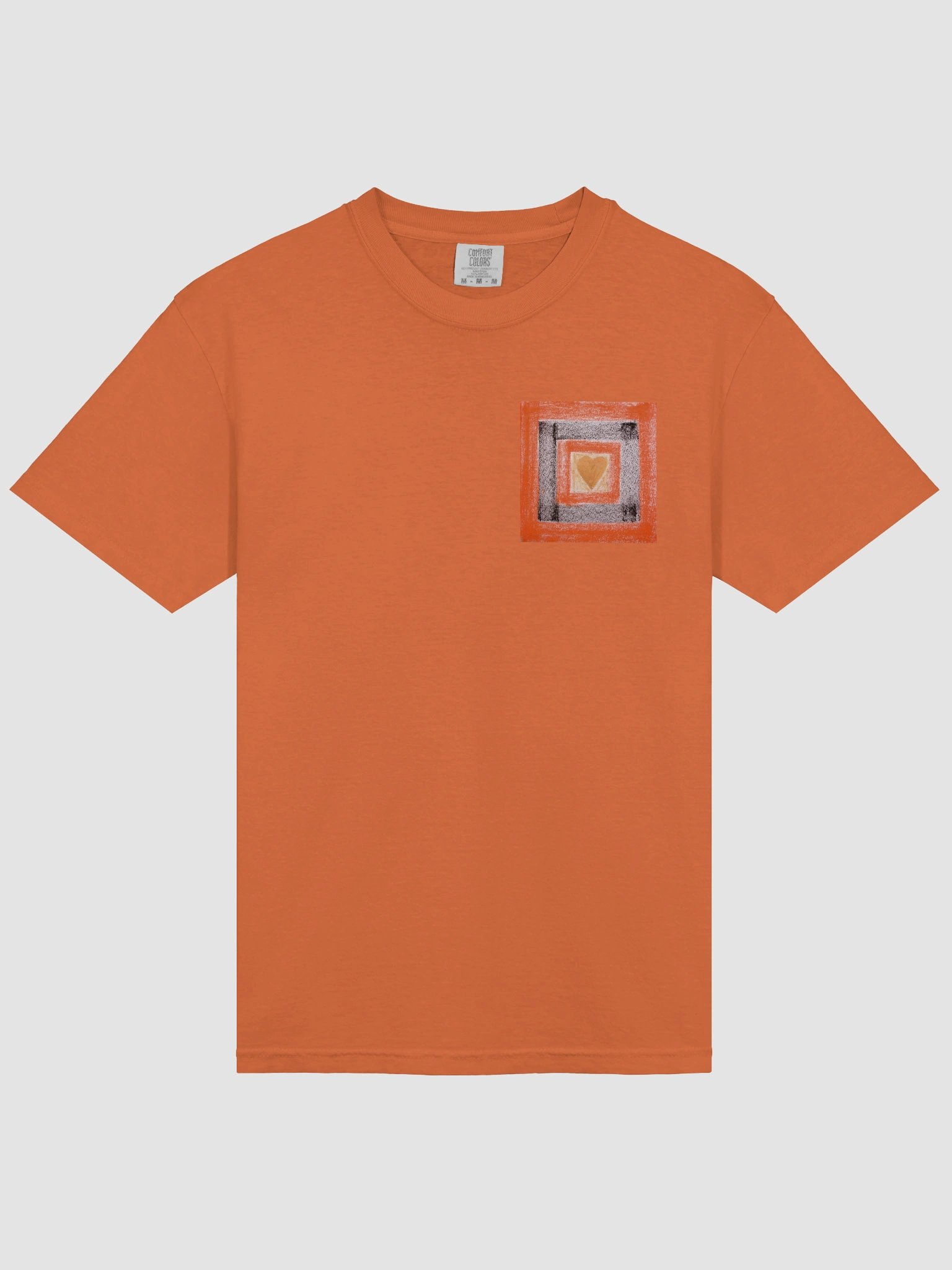 Expressive Golden Black Heart T-Shirt product image (13)